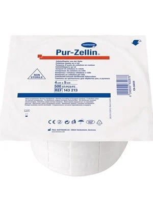 Pur Zellin Swabs 4cmx5cm