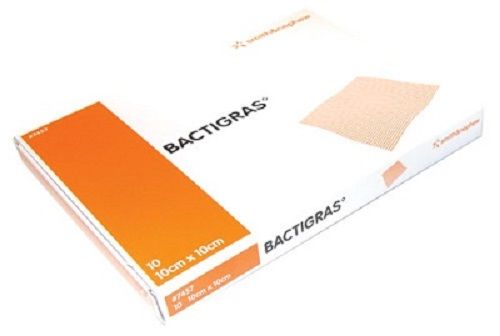 Bactigras Antiseptic Gauze Dressing 10cm X 10cm