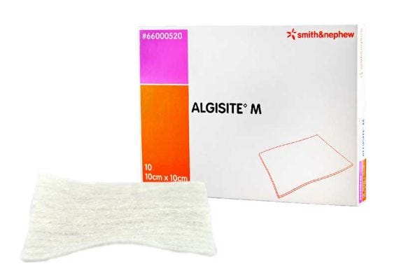 Algisite M Calcium Alginate Dressing 10cm X 10cm