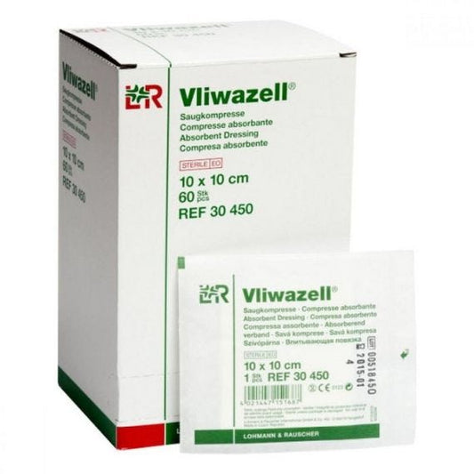 Vliwazell Absorbent Dressing 10cm X 10cm