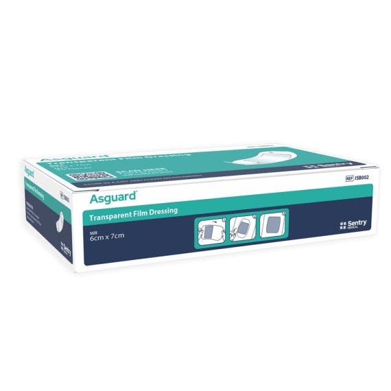 Asguard Clear Film Dressing 6 Cm X7 Cm