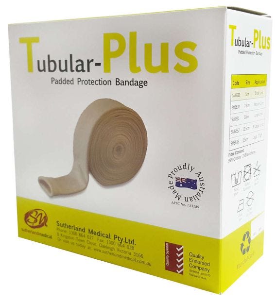 Tubular Plus Protective Bandage   Length Measured As Stretched 10cm