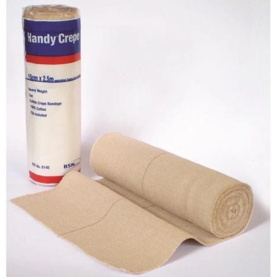 Bandage Handycrepe 15cmx2.3mtr Tan