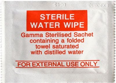 Water Wipes Sterile Box x1000