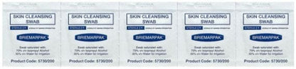 Briemar Skin Cleansing Alcohol Swabs With 70% IPA