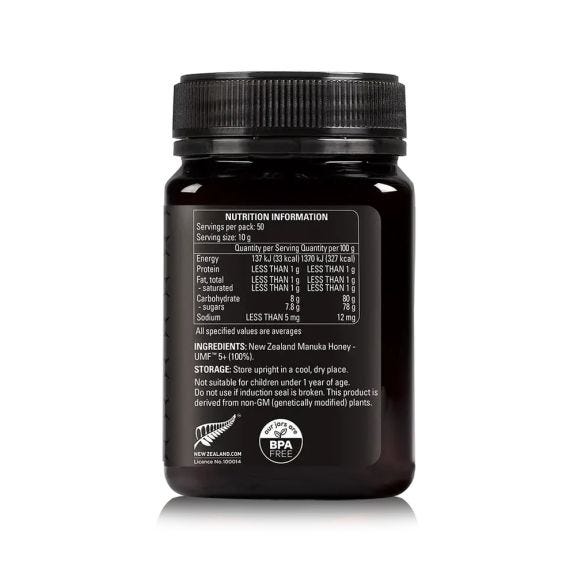 Manuka Honey Comvita Umf 5+ ***Oral Use Only*** 500g