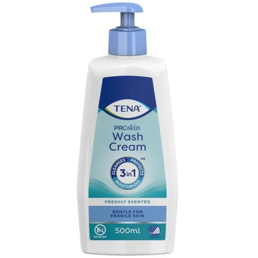 Tena Wash Cream 500ml Pump Bottle
