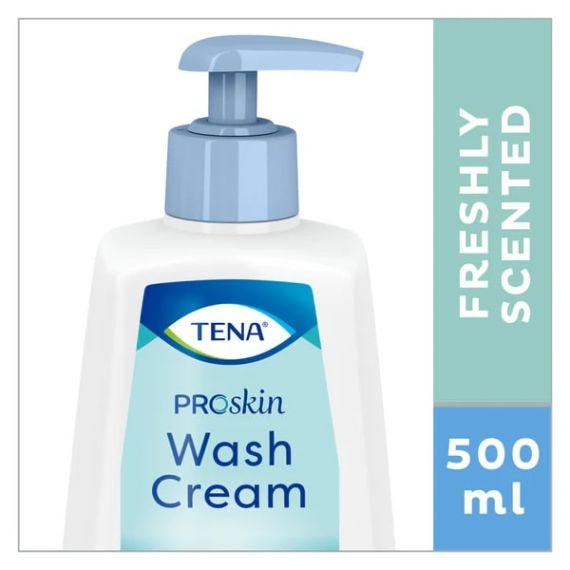 Tena Wash Cream 500ml Pump Bottle