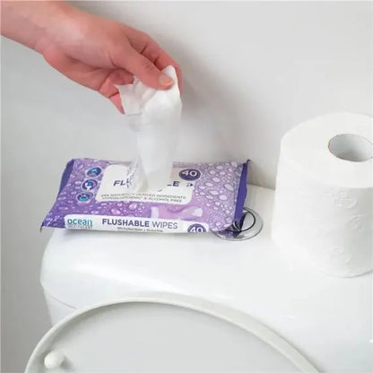 Ocean Healthcare Flushable Toilet Wipes 13cmx16cm