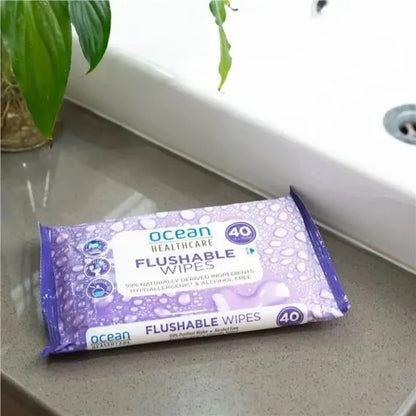 Ocean Healthcare Flushable Toilet Wipes 13cmx16cm