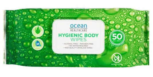 Ocean Healthcare Hygienic Body Wipes 33 x 23 cm