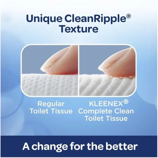 Kleenex Toilet Tissue Complete Clean White