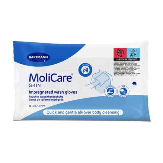 Molicare Skin Impregnated Wash Gloves