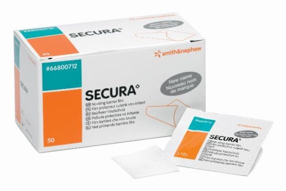 Secura No Sting Barrier Film Wipe 1ml