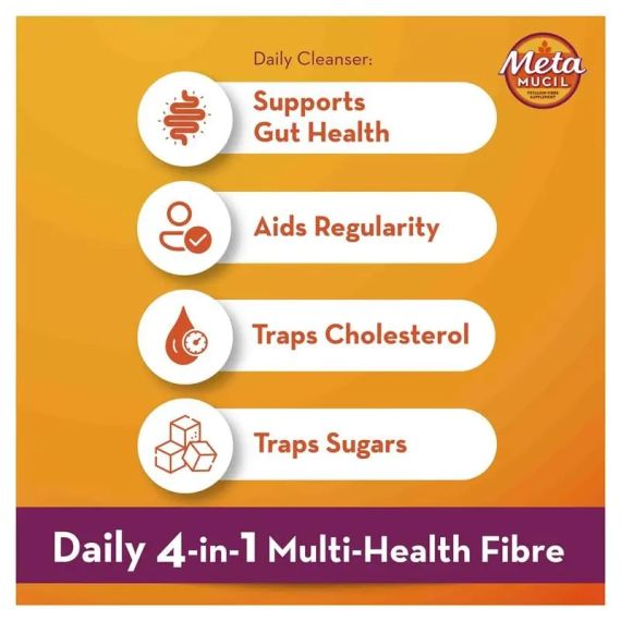 Metamucil Fibre Supplement Smooth Texture Lemon Lime Flavour 425 G