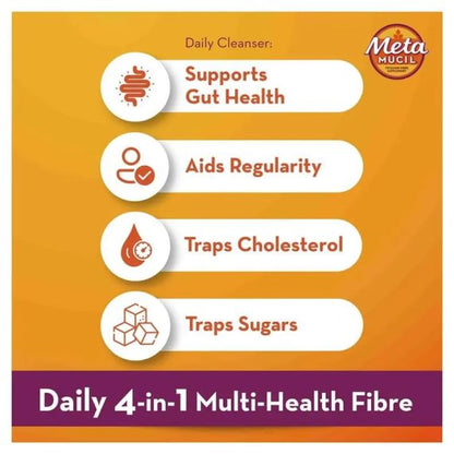 Metamucil Fibre Supplement Smooth Texture Lemon Lime Flavour 425 G