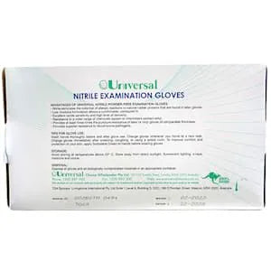 Gloves Universal Nitrile Powder Free Medium Blue