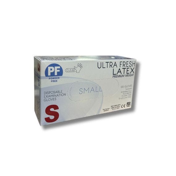 Gloves Mediquip Latex Textured Non Sterile Powder Free Small Small (Bo Xx100)