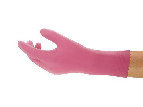 Gloves Prem Silver Lined Size 9 Pink