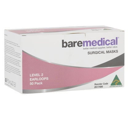 Mask Surgical Level 2 Earloop Baremedical