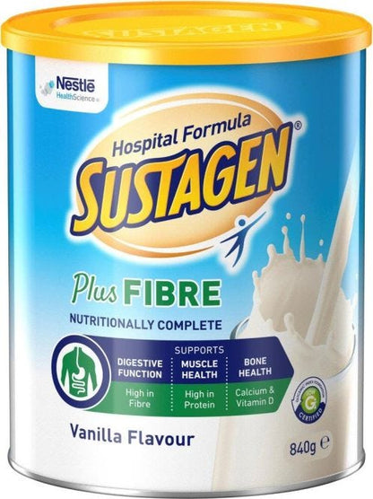 Sustagen Powder Hospital Plus Fibre Vanilla 840gm
