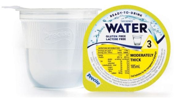 Precise Moderately Thick Level 3 Ready To Drink Cups Water