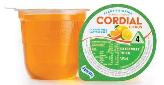 Precise Extremely Thick Level 4 Ready To Drink Cups Cordial Citrus