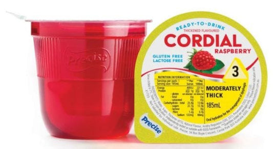Precise Moderately Thick Level 3 Ready To Drink Cups Cordial Raspberry