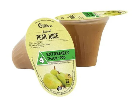Flavour Creations Pear Juice Level 4 Extremely Thick 900 Dysphagia Cup 175 Ml