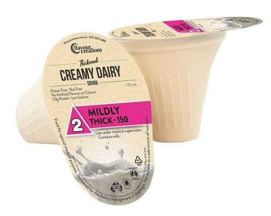Flavour Creations Creamy Dairy Mildly Thick 150 Dysphagia Cup 175 Ml