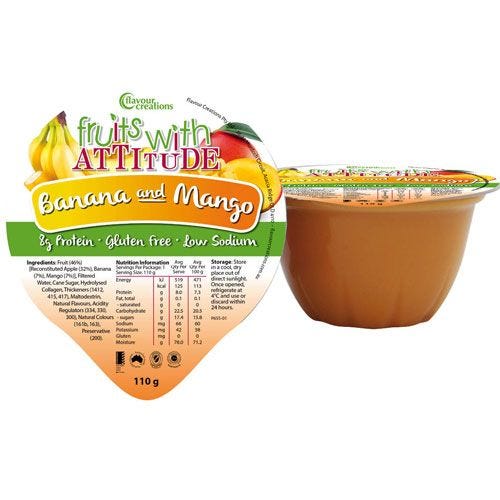 Flavour Creations Fruits With Attitude Banana And Mango 110g