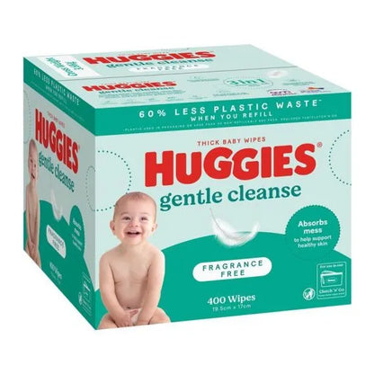 Huggies Baby Wipes Fragrance Free 19.5x17cm White