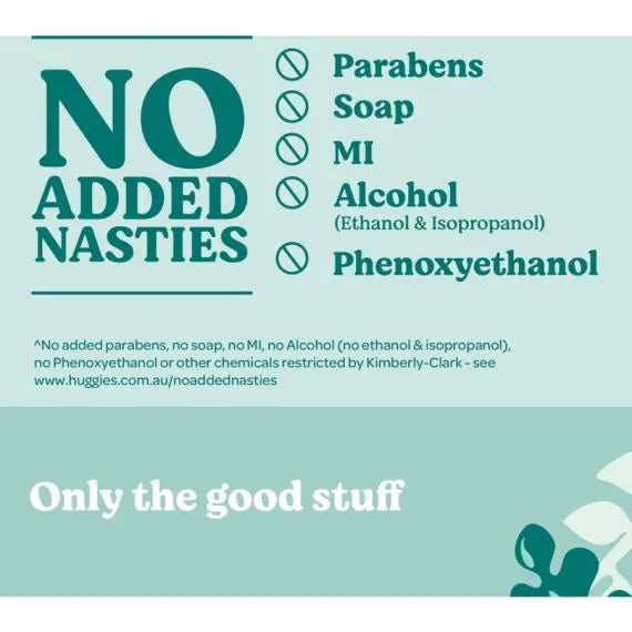 Huggies Baby Wipes Fragrance Free 19.5x17cm White