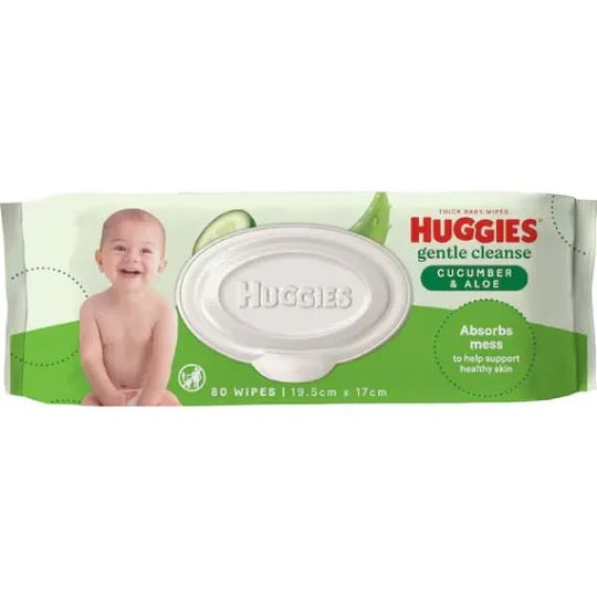 Huggies Natural Care Baby Wipes Cucumber & Aloe