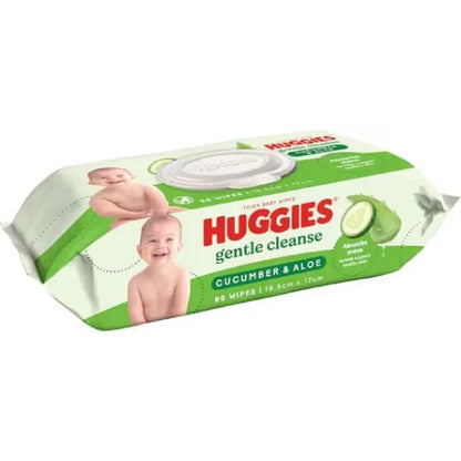 Huggies Natural Care Baby Wipes Cucumber & Aloe