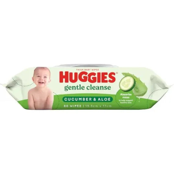 Huggies Natural Care Baby Wipes Cucumber & Aloe