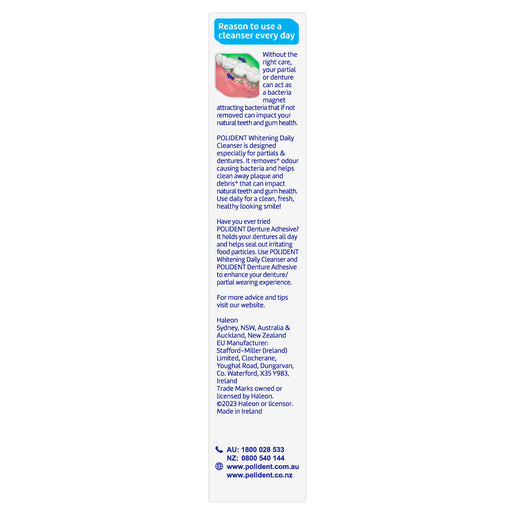 Polident Whitening Cleanser 36 Tablets