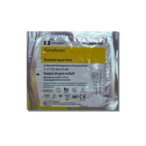 Xeroform Petroleum Gauze 5x5cm Patch