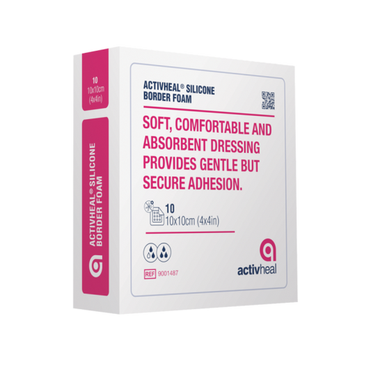 Activheal Silicone Foam Border 10x10cm