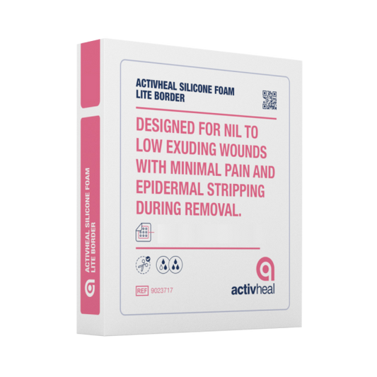 Activheal Silicone Foam Border Lite 7.5x7.5cm