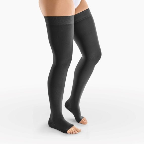Venosan Stockings 7000 Agh Ccl 3 Short Open Toe Plain Top Small Black