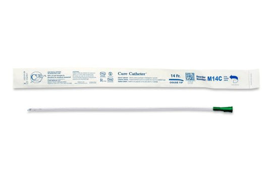 Cure Catheter Nelaton Coude Tip Fg14 Male 40cm Green