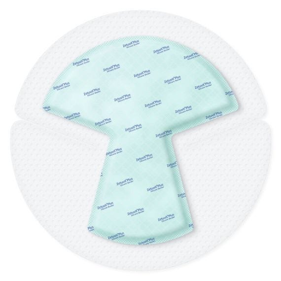 Zetuvit Plus Silicone Border Heel 25 x 25 cm