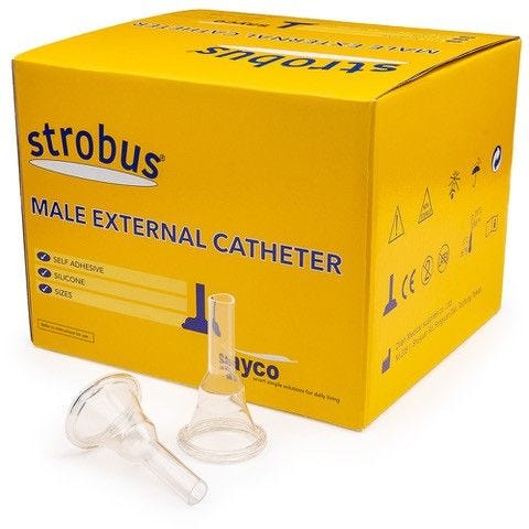Strobus Silicone External Catheter Longer Length 23 Mm Small Male Silicone Clear